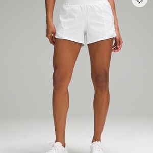 lululemon athletica Hotty Hot White Athletic Shorts